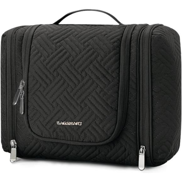 Toiletry Bag for Men Travel Cosmetic Makeup Bag w/ Hanging Hook Water-resistant - Picture 1 of 6